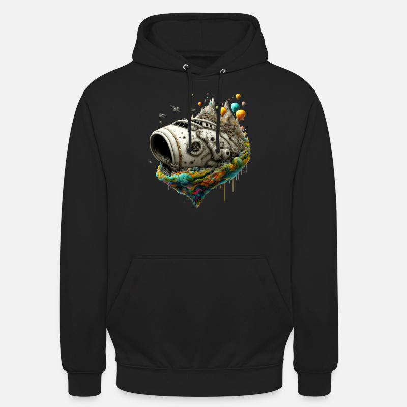 Micro World - Schiff - Unisex Hoodie - Schwarz