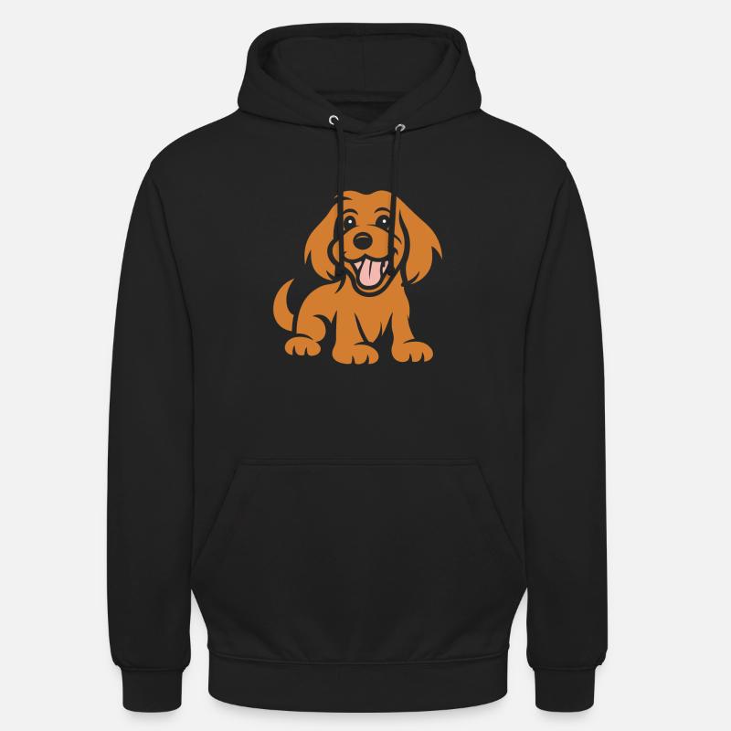 Chien cocker - Sweat-shirt à capuche unisexe - noir