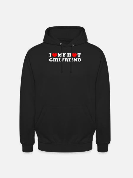 J’aime ma copine chaude - Sweat-shirt à capuche unisexe - noir