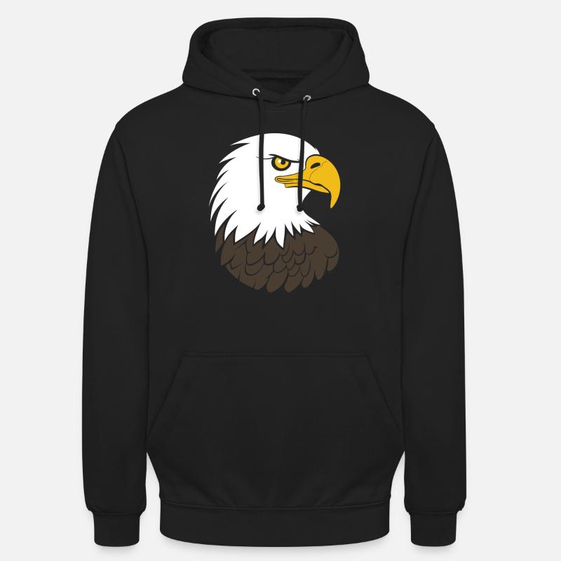 Adler-Vogel - Unisex Hoodie - Schwarz