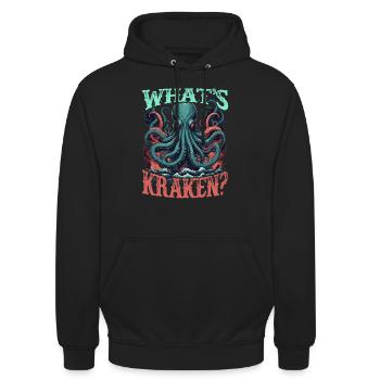 Kraken Legendary sea creature. - Unisex Hoodie - black - Front - Alina (178cm) & Michal (187cm)