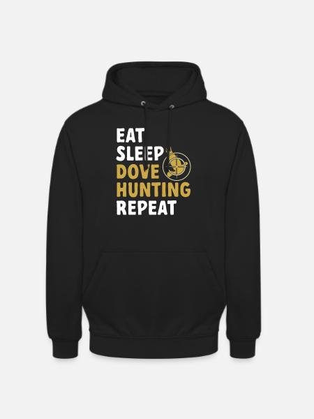 Taubenjäger Taubenjagd Tauben - Unisex Hoodie - Schwarz