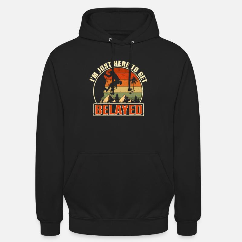 Klettern Mountain Boulder Climble Climber - Unisex Hoodie - Schwarz