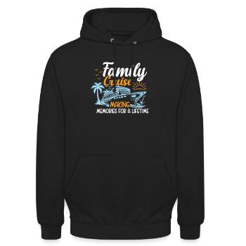 Cruise Family Trip Family Patry Ship Holidays - Unisex Hoodie - black - Front - Alina (178cm) & Michal (187cm)