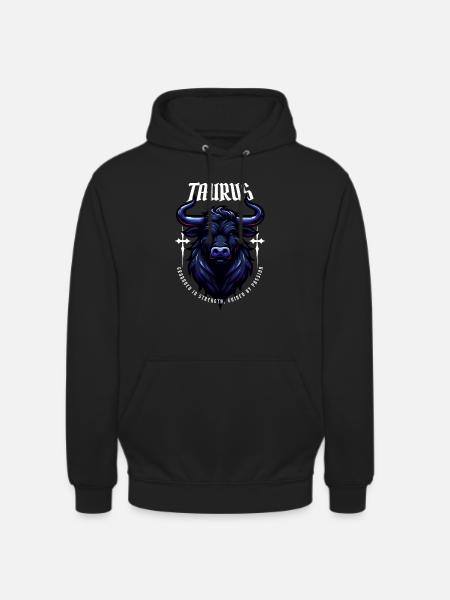 Tierkreis Stier - Unisex Hoodie - Schwarz