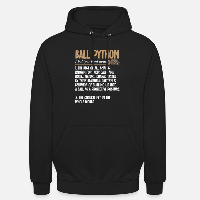 Ball Python Schlange Königspython Unisex Hoodie