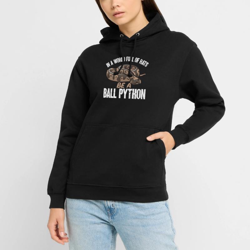 Ball Python Snake King Python Sweat-shirt à capuche unisexe