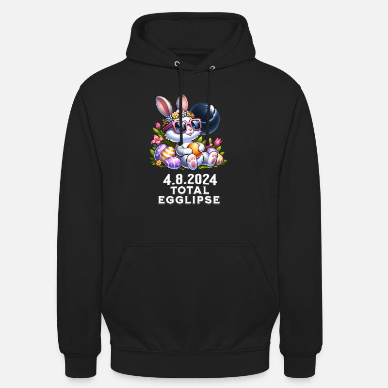 Total Egglipse Easter Solar Eclipse 2024 Unisex Hoodie