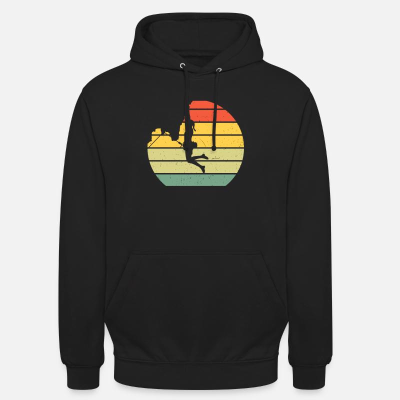 Rock Kletterer Klettern Berg - Unisex Hoodie - Schwarz
