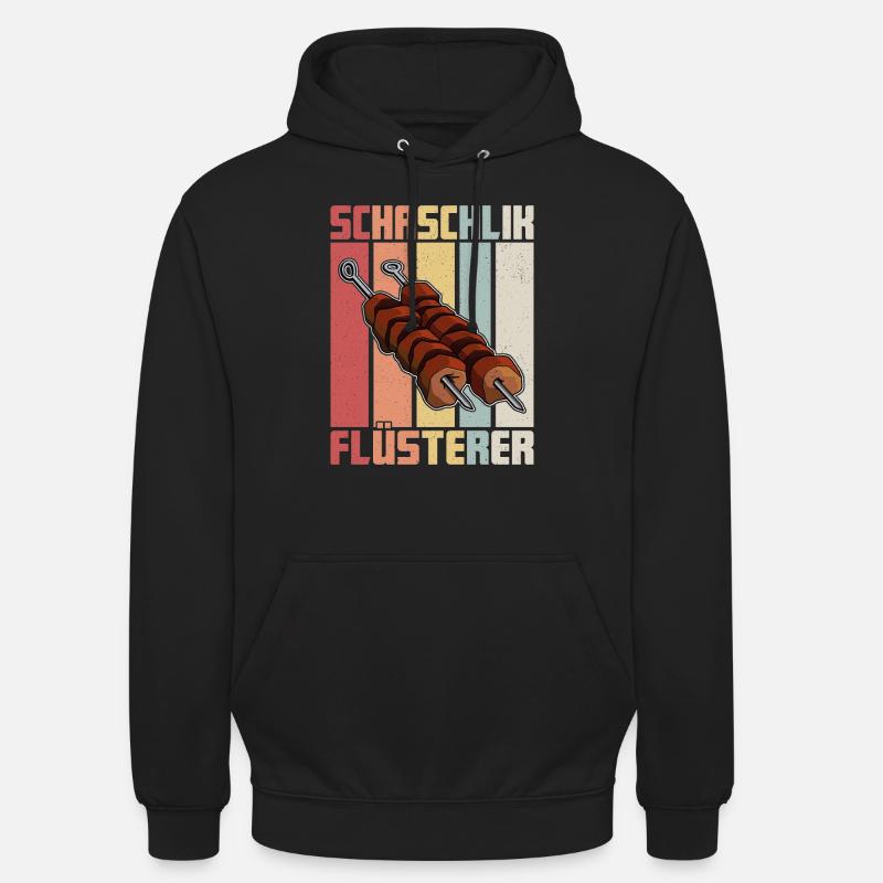 Shashlik Whisperer Rétro Russie Viande - Sweat-shirt à capuche unisexe - noir