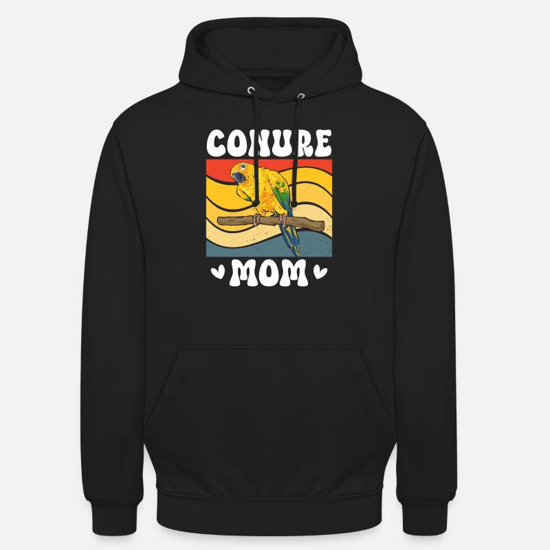 Perruche Perroquet Perruche Oiseau - Sweat-shirt à capuche unisexe - noir