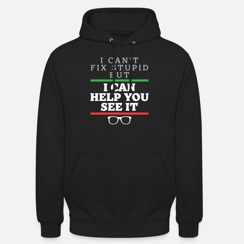Optometrist Optometry Ophthalmologist Funny - Unisex Hoodie - black