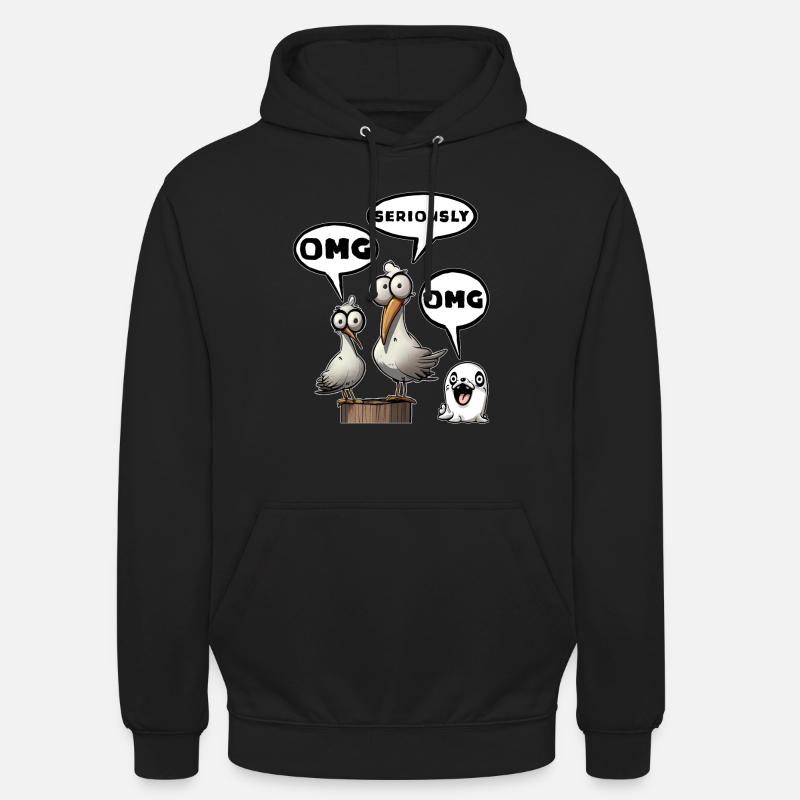 Omg, seriously, awesome - Unisex Hoodie - black
