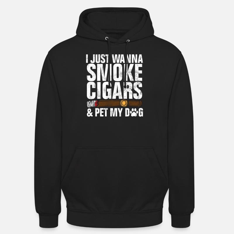 Zigarrenraucher - Unisex Hoodie - Schwarz