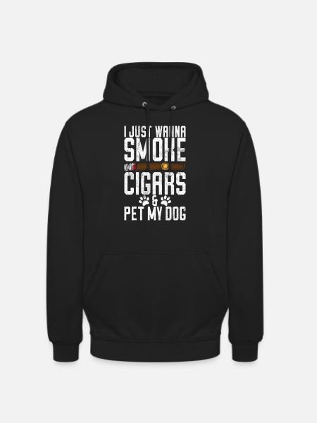 Cigar Smoker - Unisex Hoodie - black