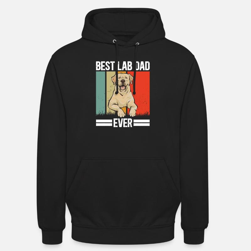 Labrador Retriever jaune - Sweat-shirt à capuche unisexe - noir