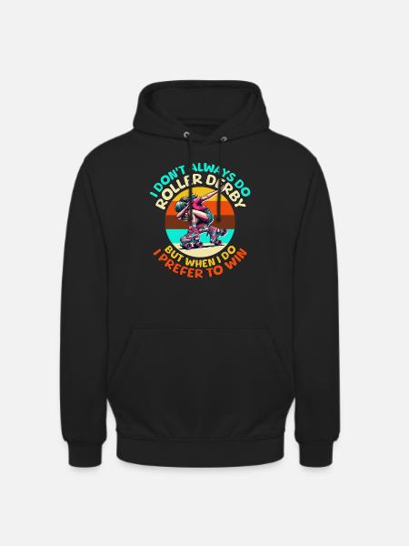 Roller Derby Sayings - Unisex Hoodie - black