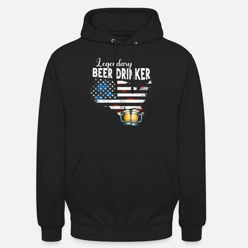 Biertrinker - Unisex Hoodie - Schwarz