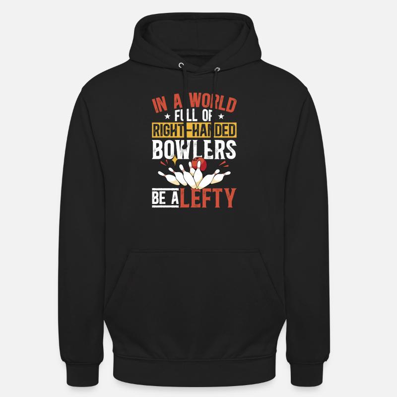 Bowling Gaucher Lanceur gaucher - Sweat-shirt à capuche unisexe - noir