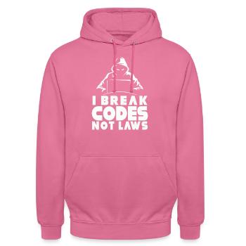 Ethische Hacker-Cybersicherheitsexpertise - Unisex Hoodie - Pink - Vorne - Alina (178cm) & Michal (187cm)