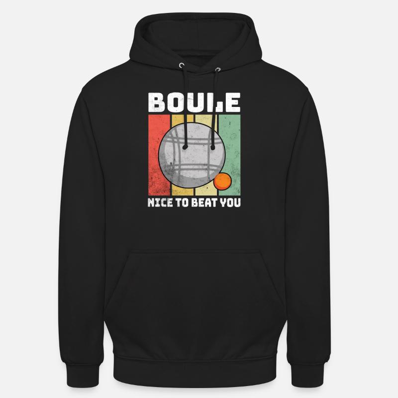 Dictons de boule - Sweat-shirt à capuche unisexe - noir