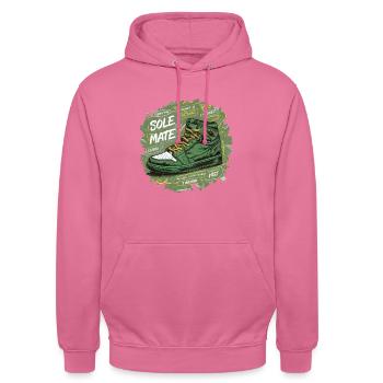 COOL SHOES, SOLE MATE - Unisex Hoodie - pink - Front - Alina (178cm) & Michal (187cm)