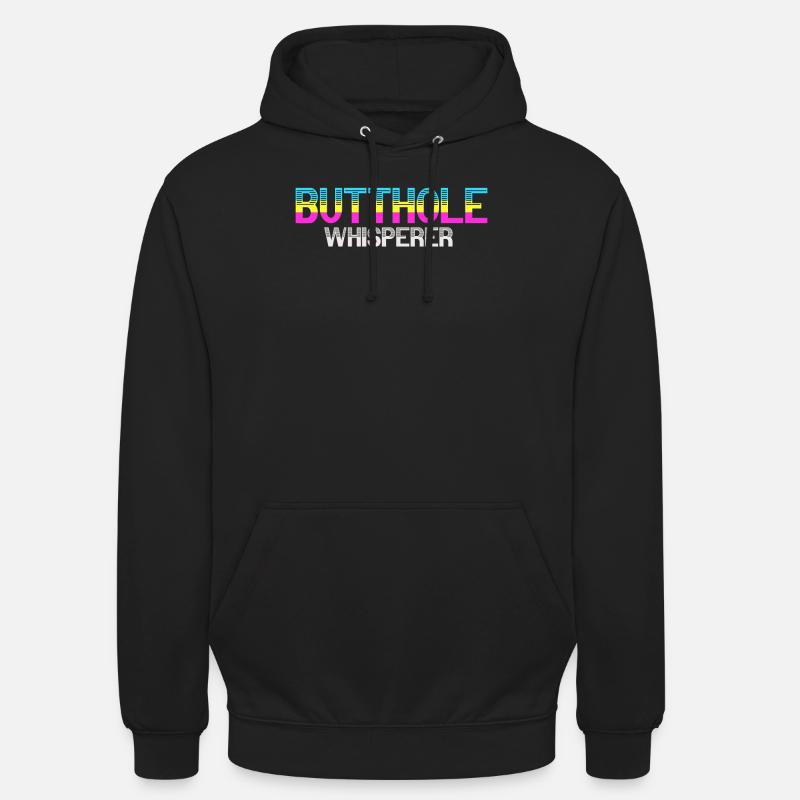 Chuchoteur de trou du cul - Sweat-shirt à capuche unisexe - noir
