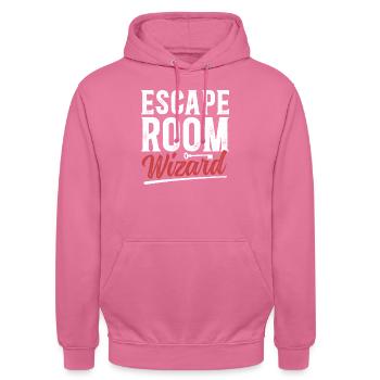 Salle d’évasion - Sweat-shirt à capuche unisexe - rose - Devant - Alina (178cm) & Michal (187cm)