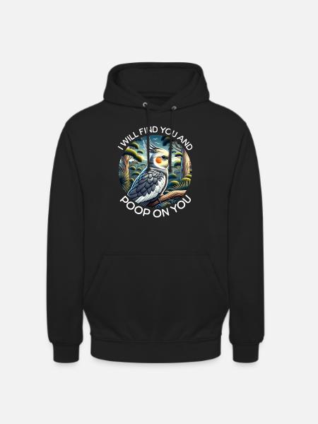 Cockatiel Sayings - Unisex Hoodie - black