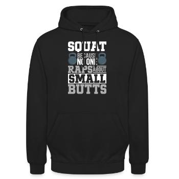 Kettlebell Workout Fitness Training - Unisex Hoodie - Schwarz - Vorne - Alina (178cm) & Michal (187cm)
