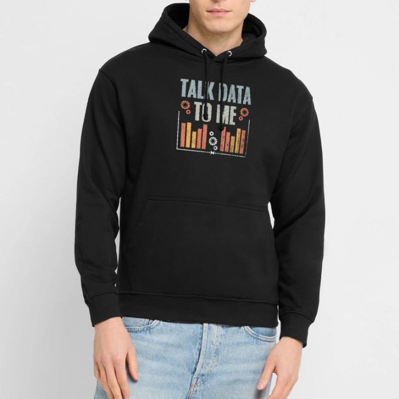Talk Data To Me Retro Data Science Deep Learning Unisex Hoodie