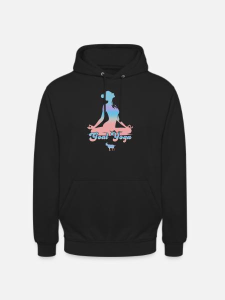 Goat Yoga Meditation - Unisex Hoodie - black