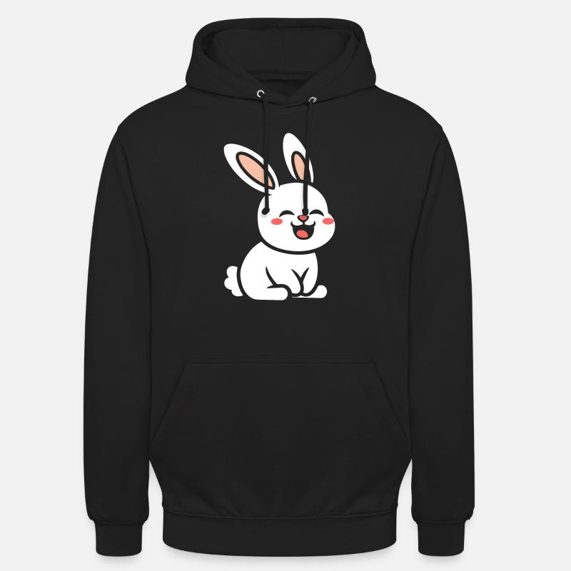 Petit bébé lapin - Sweat-shirt à capuche unisexe - noir