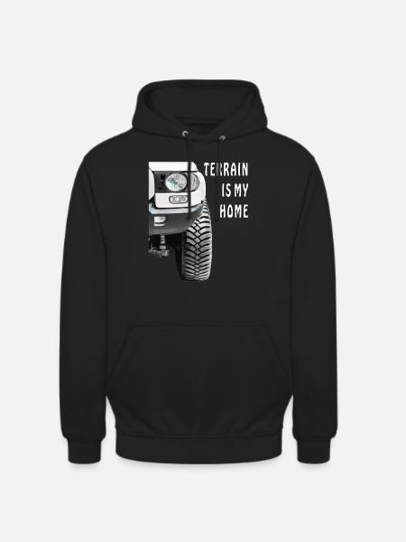 AUTO TERRAIN IS MY HOME - Unisex Hoodie - black