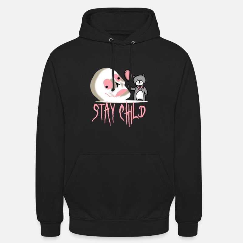 Mädchenhaft bleib kindlich - Unisex Hoodie - Schwarz