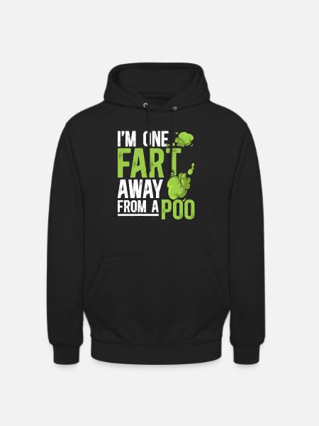 fart farting farting farting - Unisex Hoodie - black