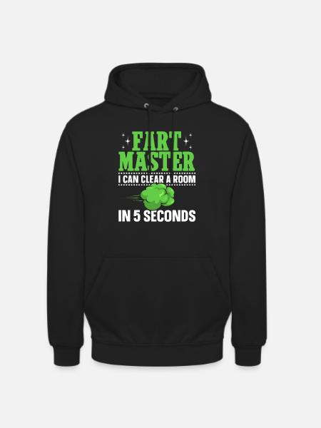 fart farting farting farting - Unisex Hoodie - black
