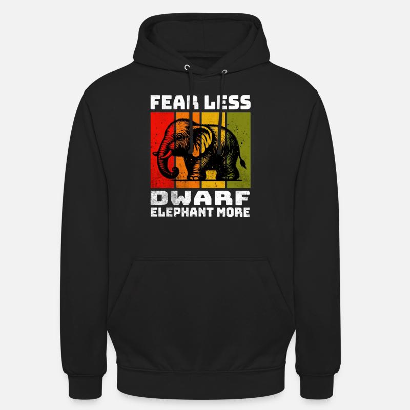 Dwarf Elephant Zwergelefant - Unisex Hoodie - black