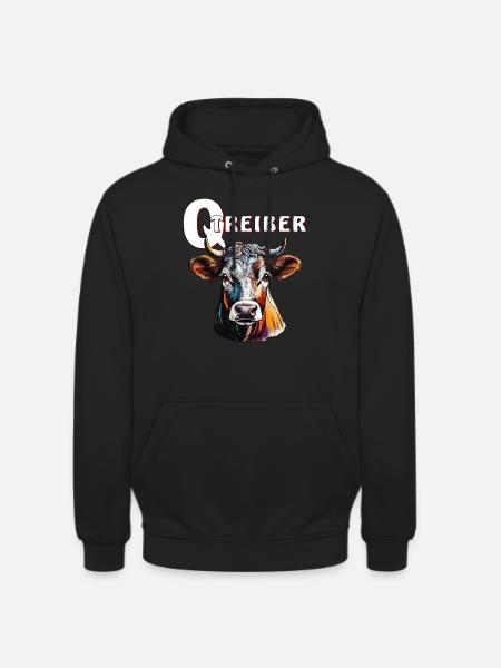 COW Q DRIVER - Unisex Hoodie - black