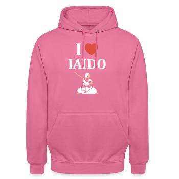 iaido - Unisex Hoodie - Pink - Vorne - Alina (178cm) & Michal (187cm)