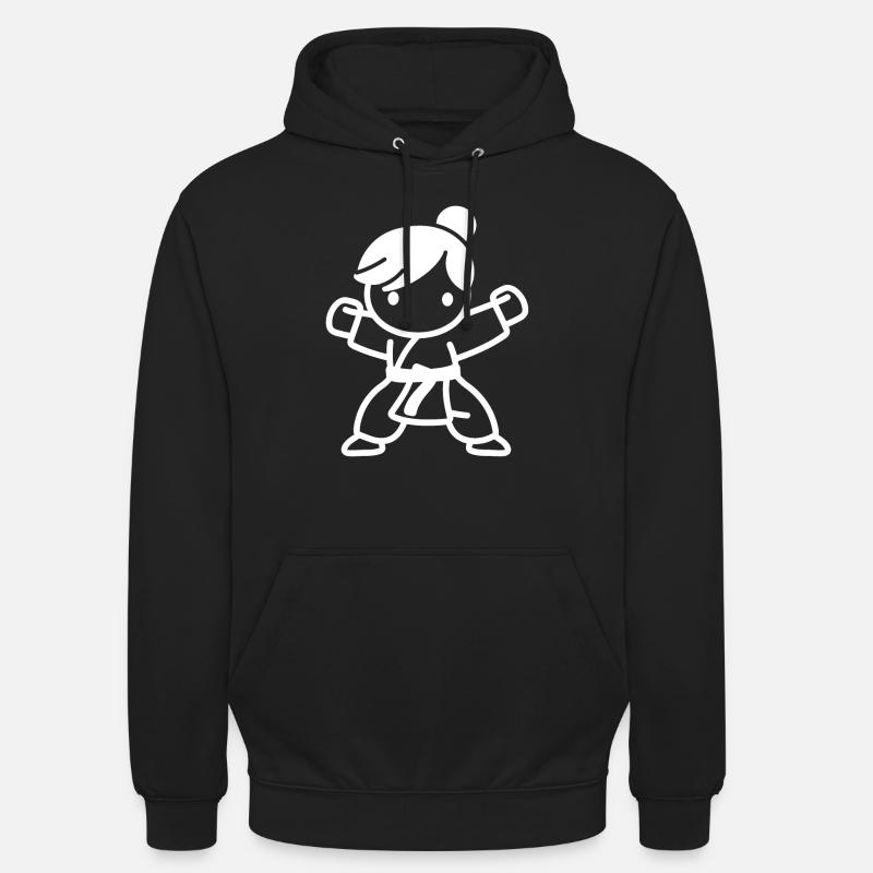 karate - Sweat-shirt à capuche unisexe - noir