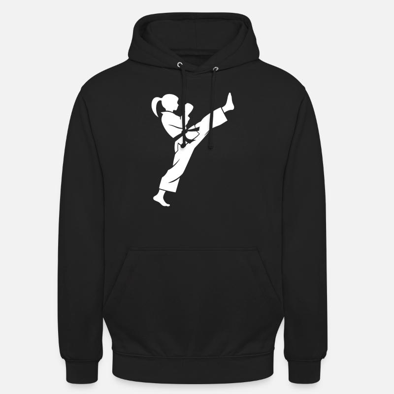 karate - Sweat-shirt à capuche unisexe - noir