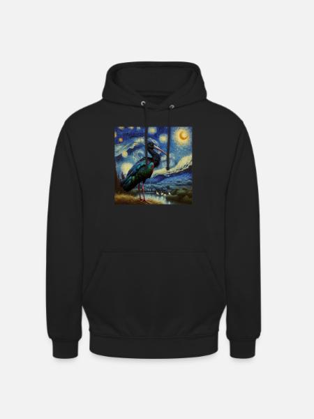 Waldrapp Starry Night - Unisex Hoodie - Schwarz