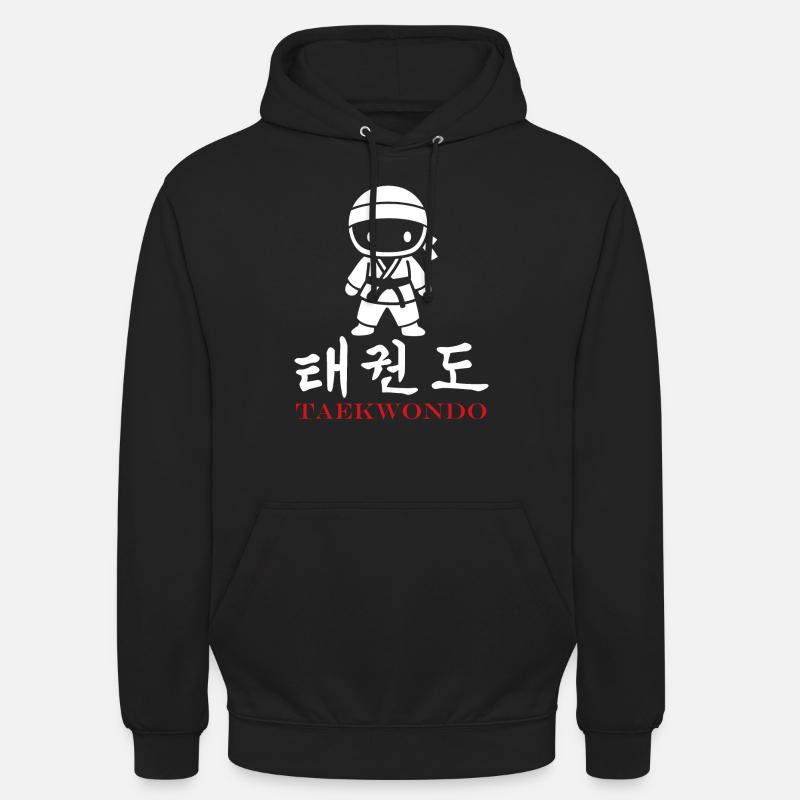 taekwondo - Sweat-shirt à capuche unisexe - noir