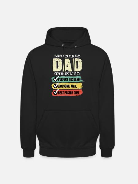 Dad Pastry Chef Father's Day - Unisex Hoodie - black