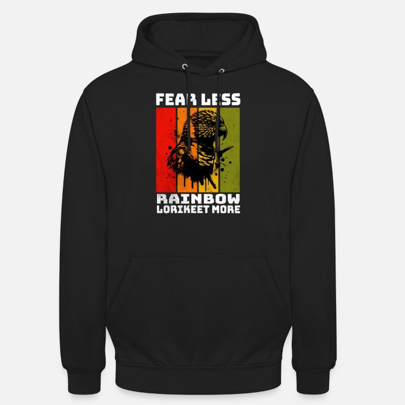 Rainbow Lorikeet Regenbogenlori - Unisex Hoodie - Schwarz