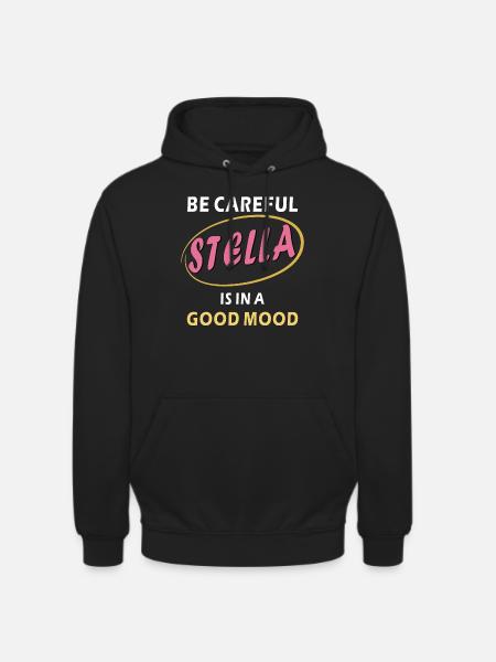 STELLA EST DE BONNE HUMEUR - Sweat-shirt à capuche unisexe - noir