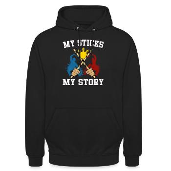 Arnis Kali Eskrima Filipino FMA - Sweat-shirt à capuche unisexe - noir - Devant - Alina (178cm) & Michal (187cm)