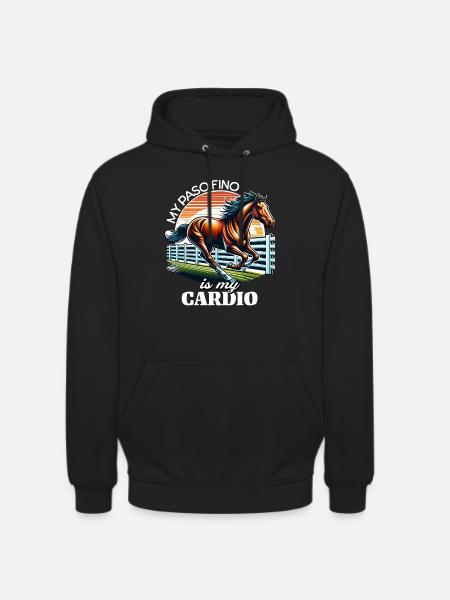 Cheval Paso Fino - Sweat-shirt à capuche unisexe - noir