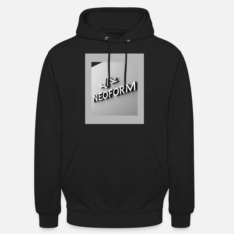 Design NeoForm 1 - Sweat-shirt à capuche unisexe - noir